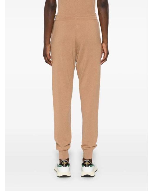 Teddy Cashmere Natural Milano Mid-Rise Track Trousers