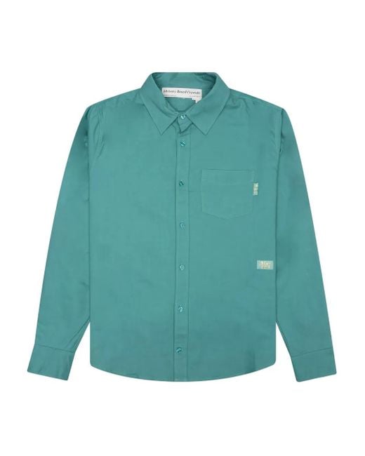 Advisory Board Crystals Green Patch-Embroidered Pocket Shirt for men