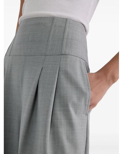 Karl Lagerfeld Gray Pantalon Pinzas Gris