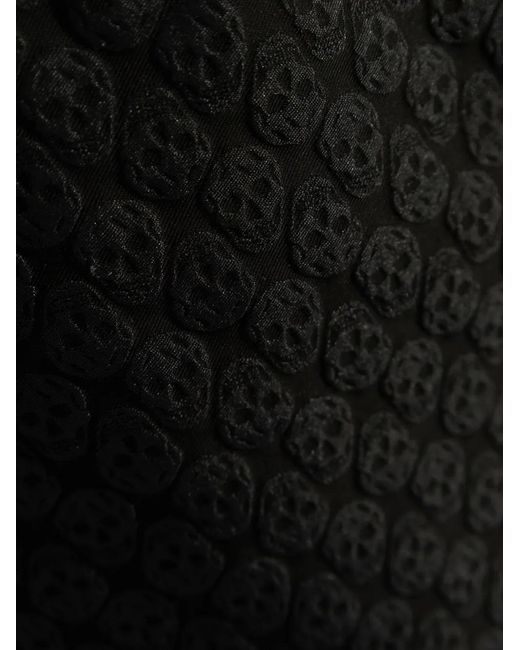 McQueen Black Patterned Shorts for men