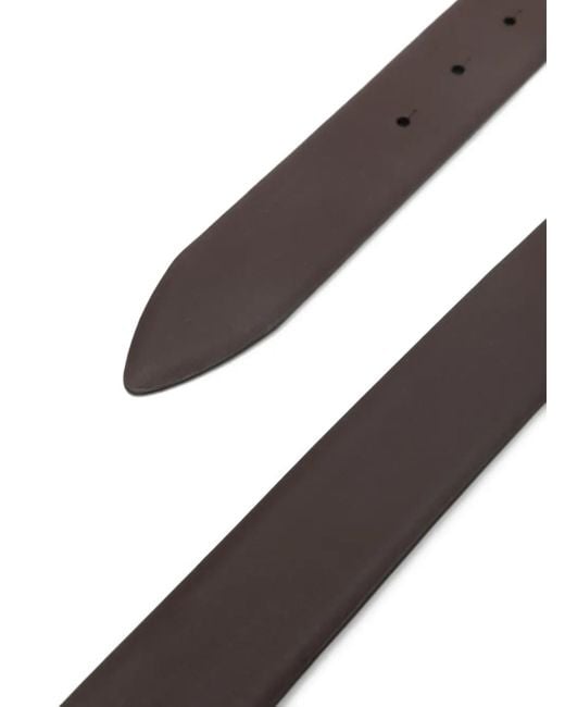 Paul & Shark Gray Leather Belt for men