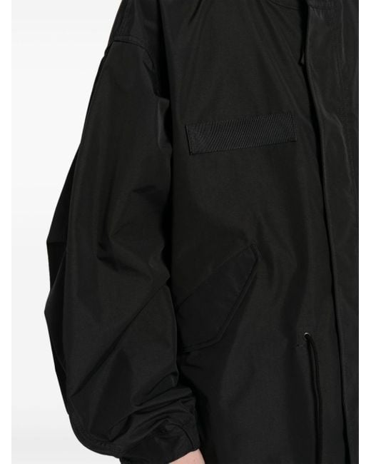 Drop-shoulder hooded parka coat Junya Watanabe de hombre de color Black