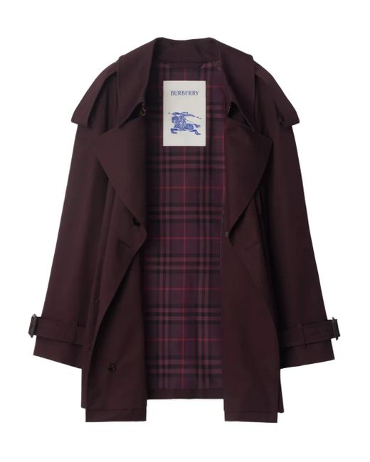 Burberry Purple Fitzrovia Trenchcoat