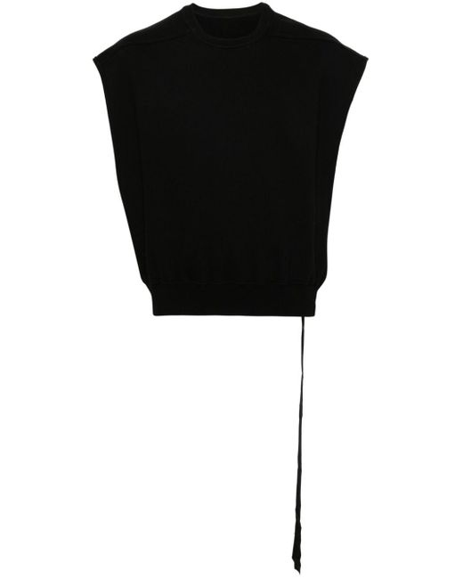 Sweat crop SL Tatlin en coton à design sans manches Rick Owens pour homme en coloris Black