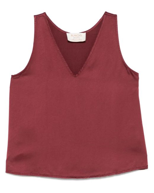 Kaos Red Klassische Satinbluse