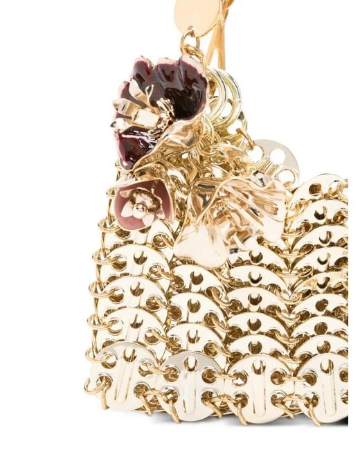 Rabanne White 1969 Flower-Charm Shoulder Bag