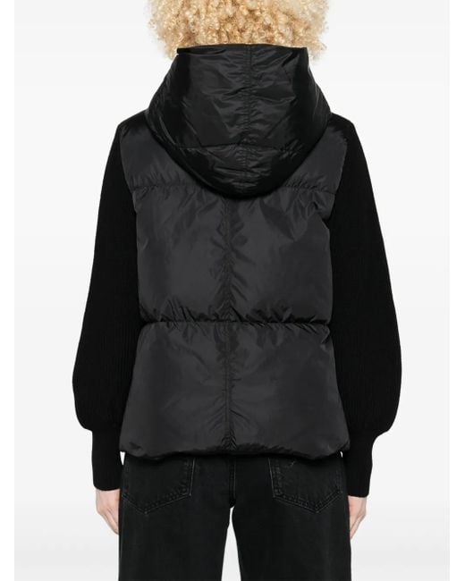 Canada Goose Black Hooded Puffer Jacket