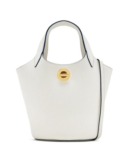 Veronica Beard White Anchor Satchel