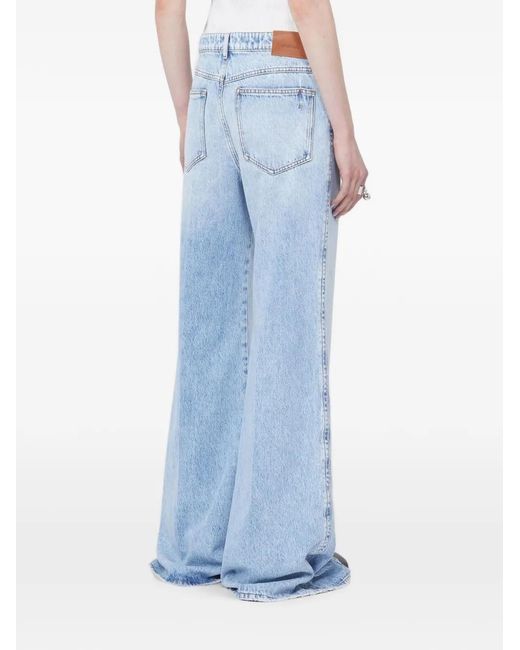 Max Mara Blue Wide-Leg Jeans