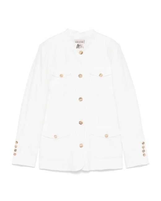 Semicouture White Leyere Jacke