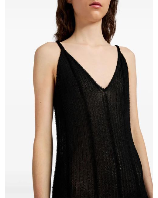 Proenza Schouler Black Tavia Midi Dress