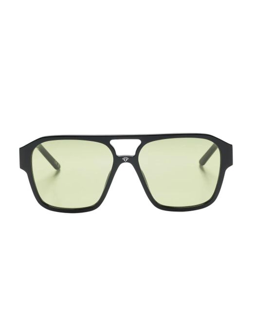 FACE HIDE Natural Pilot-Frame Sunglasses