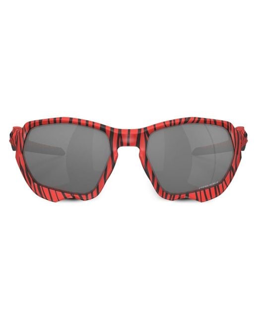 Oakley Plazma Round-frame Sunglasses in Brown | Lyst