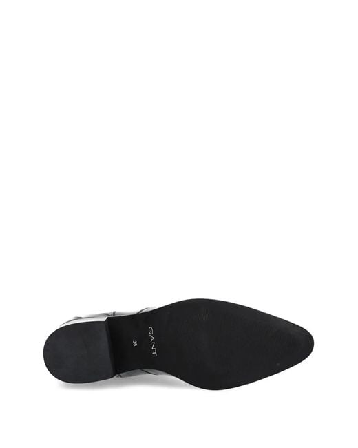 Gant Black St Broomly Pointed-Toe Heeled Boots