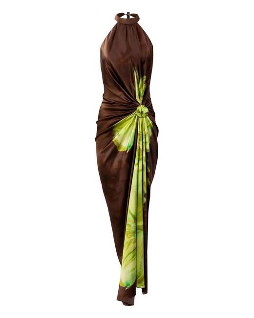 Silvia Tcherassi Green Tizziana Maxi Dress