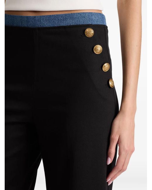 Alice + Olivia Narin Cropped Broek in het Black