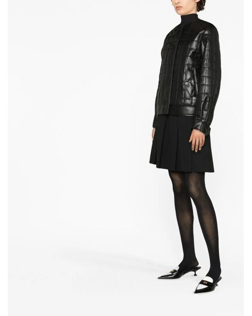 Rodebjer Black Quilted Bomber Jacket