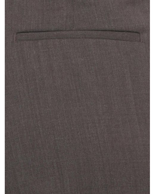 Briglia 1949 Gray Pleated Turn-Up Trousers