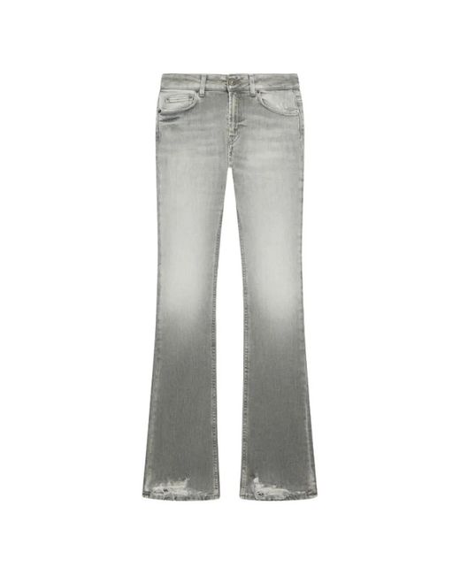 Dondup Gray Newlola Frayed Jeans