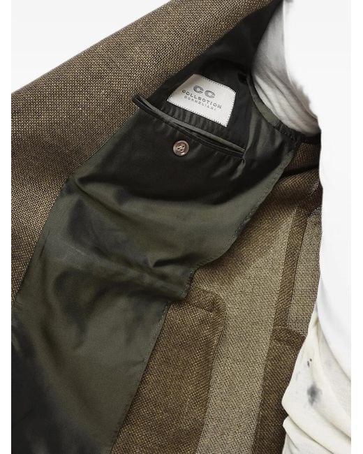 Corneliani Green Single-Breasted Blazer for men