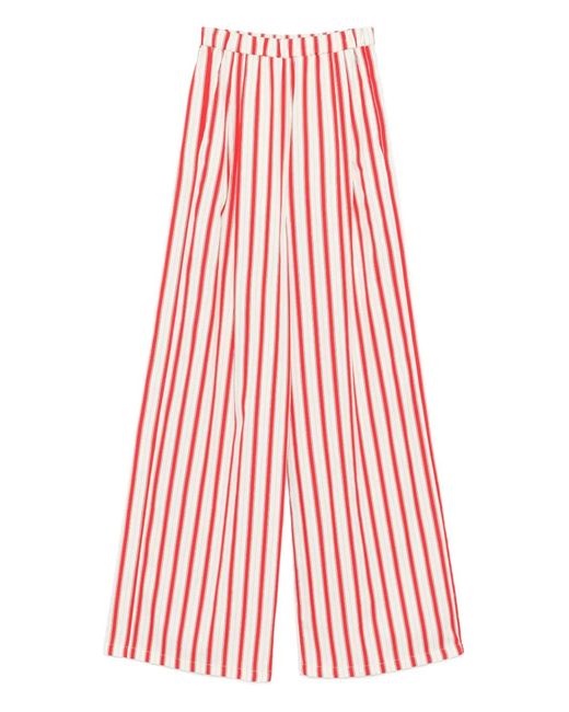 Forte_forte Red Striped Trousers