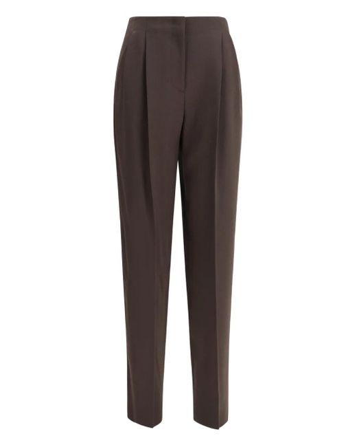 Giorgio Armani フロントプリーツ パンツ Brown