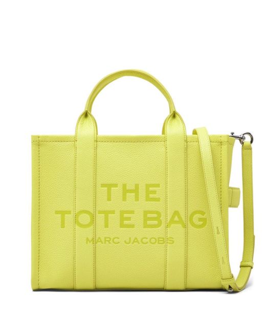 Marc Jacobs The Leather Medium Tote Bag in Yellow Lyst