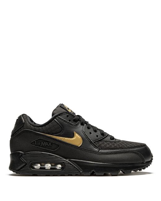 Nike Air Max 90 Essential 'black/gold' Shoes for Men | Lyst