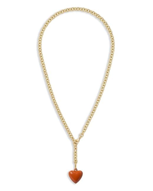 Roxanne Assoulin Metallic The Mini Puffy Heart-Charm Necklace