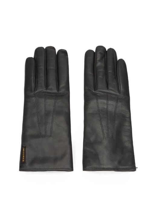 Moorer Black Leather Gloves