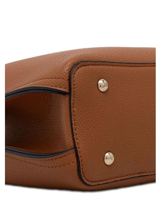 Guess Brown Logo-Plaque Shoulder Bag