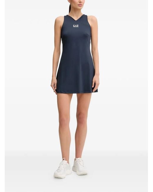 EA7 Blue Logo-Detail Short Set