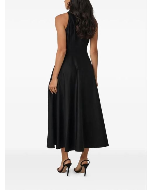 Toccin Black Chelsea Tie-Front Sleeveless Shirt Dress