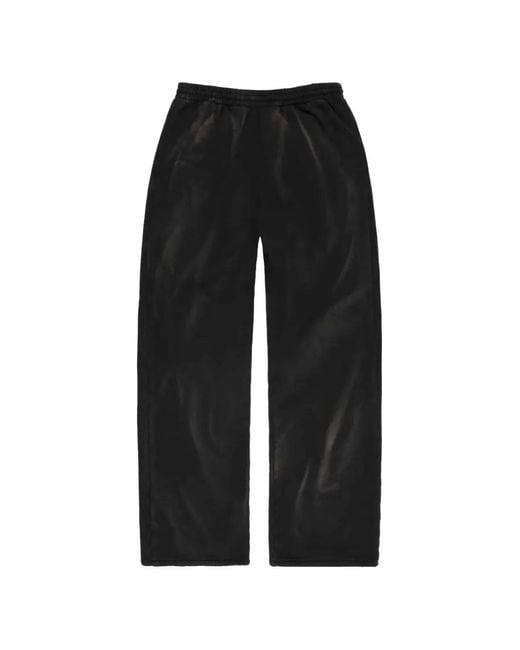 ALEXANDER DIGENOVA Black Drawstring-Waist Track Pants for men