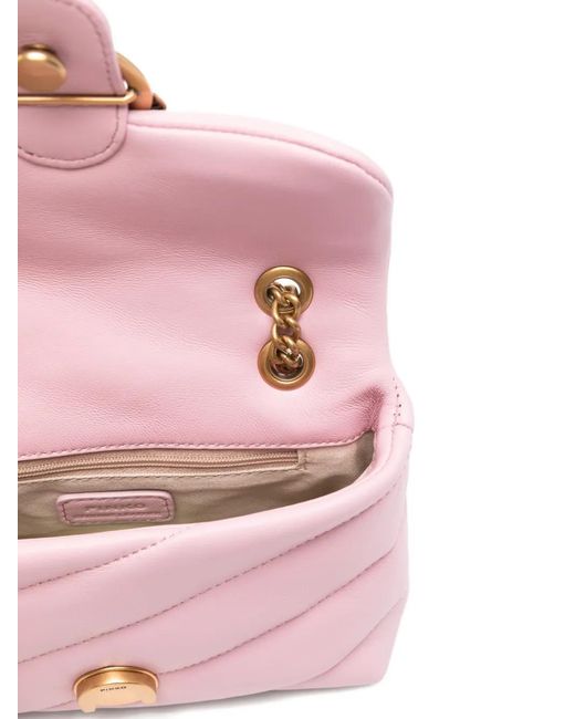 Pinko Pink Baby Shoulder Bag Love Bag Puff Maxi Quilt