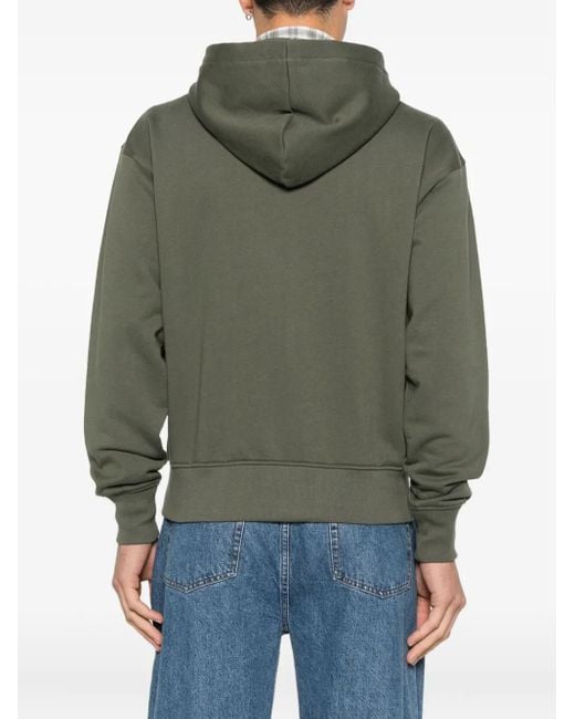 Bally Green Dark Zip-Up Hoodie for men