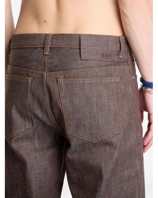 Vaqueros Arno A.P.C. de hombre de color Brown