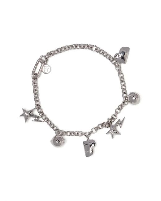 A Bathing Ape Metallic Charm-Detail Tone Bracelets