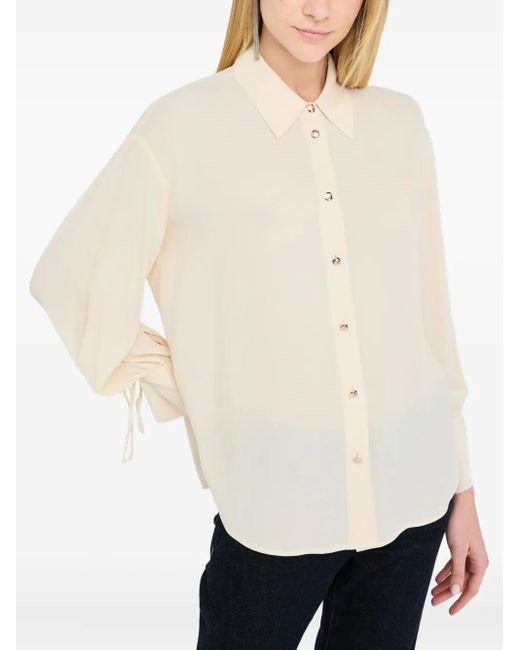 Liu Jo Natural Tie-Cuff Shirt
