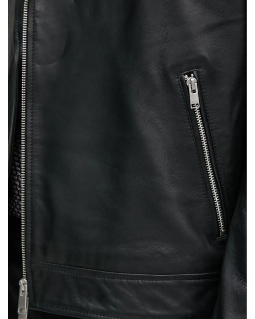 Chaqueta asimétrica con cremallera Liu Jo de hombre de color Black