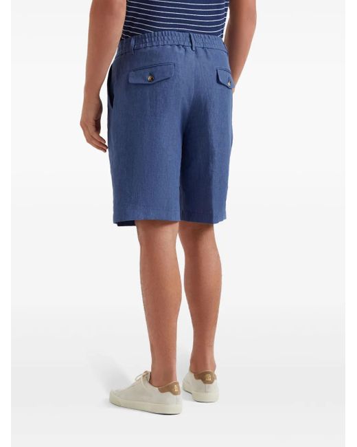 Bermudas con pinzas Brunello Cucinelli de hombre de color Blue