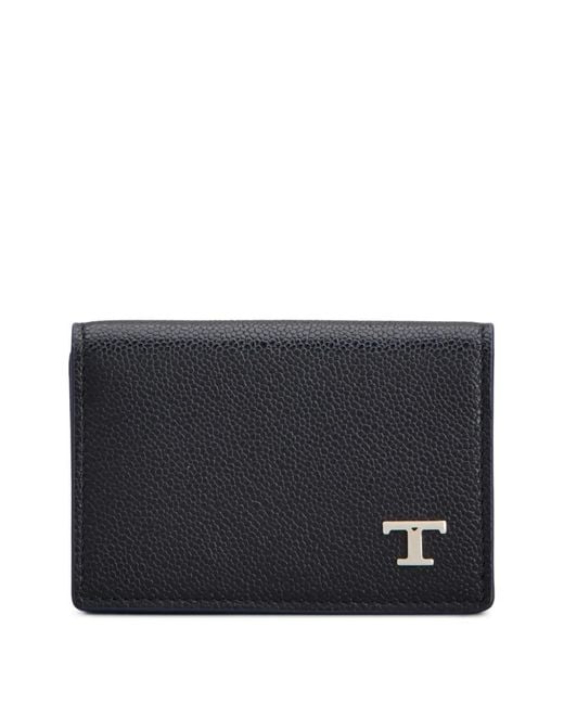 Tod's Black Logo-Plaque Cardholder for men