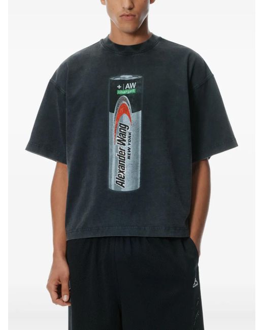Alexander Wang グラフィック Tシャツ Black