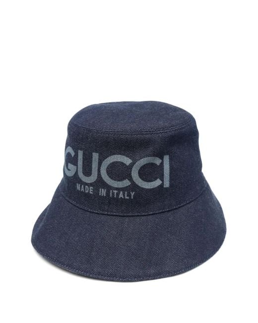 Gucci Blue Denim Bucket Hat