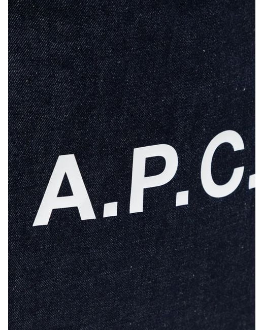 A.P.C. Blue Ninon Tote Bag