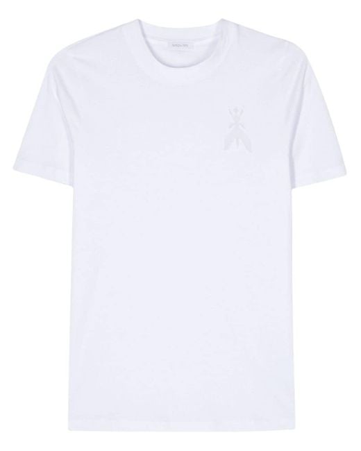 Camiseta con logo bordado Patrizia Pepe de color White