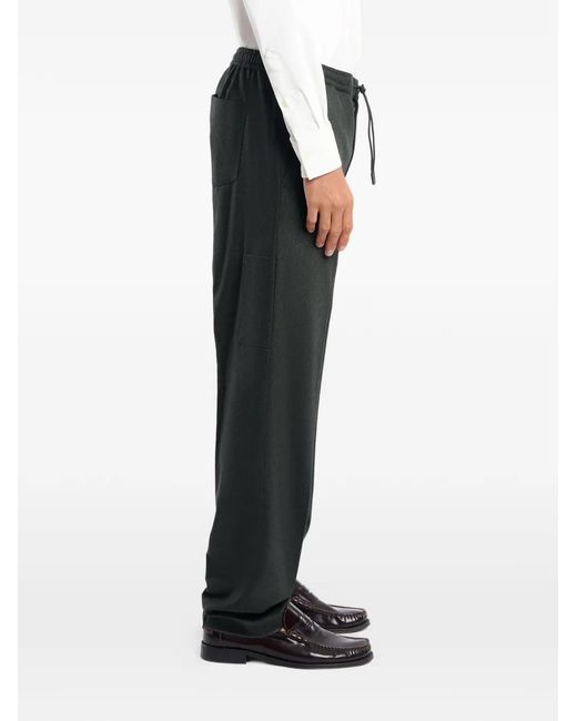 PT Torino Black Drawstring Trousers for men