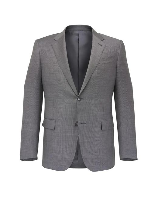 Zegna Gray Single-Breasted Tailored Suit for men