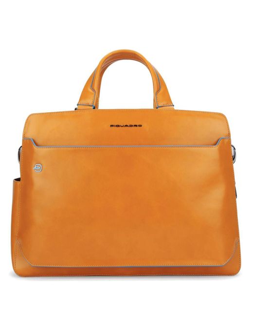 Maletín para portátil Piquadro de color Orange