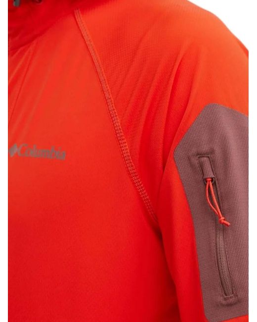 Columbia Red Veste Légère À Capuche for men